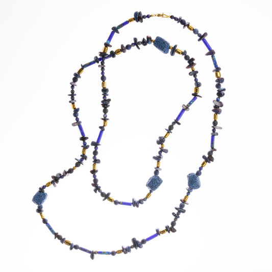 Long Lapis Lazouli Necklace