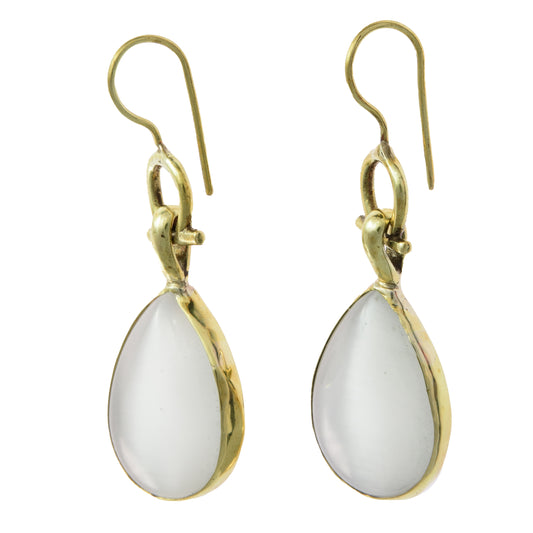 Cat's Eye large Teardrop Earrings