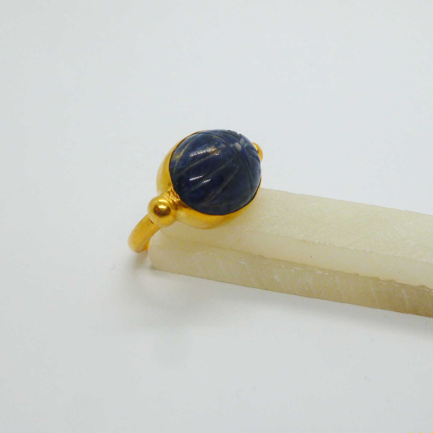 Scarab Lapis Ring