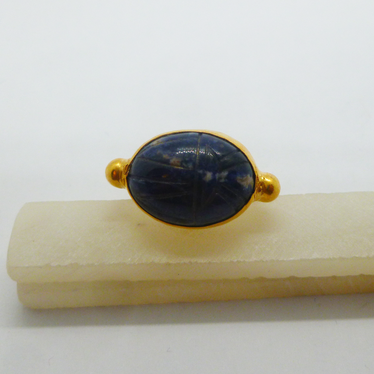 Scarab Lapis Ring