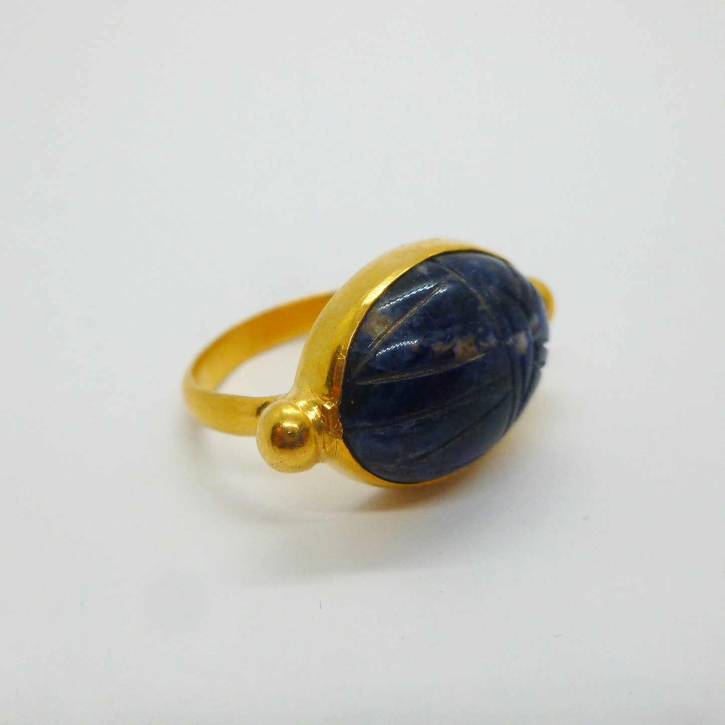 Scarab Lapis Ring