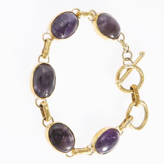 Cabochons Amethyst Bracelet