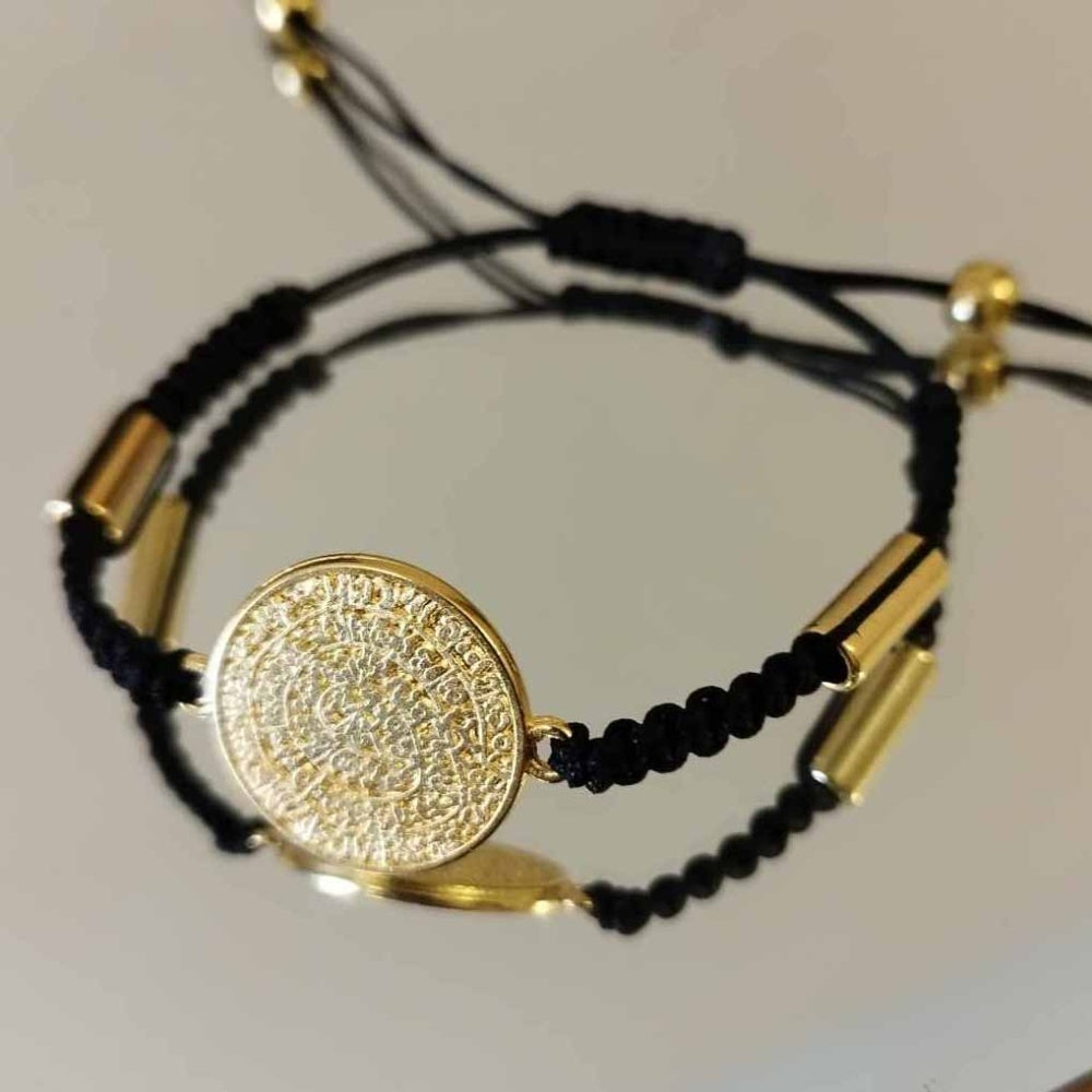 Phaistos Disc Black Bracelet