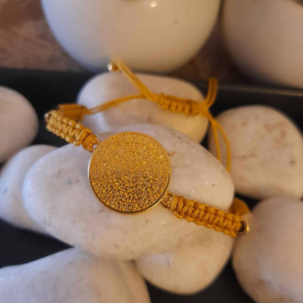 Phaistos Disc Gold Bracelet