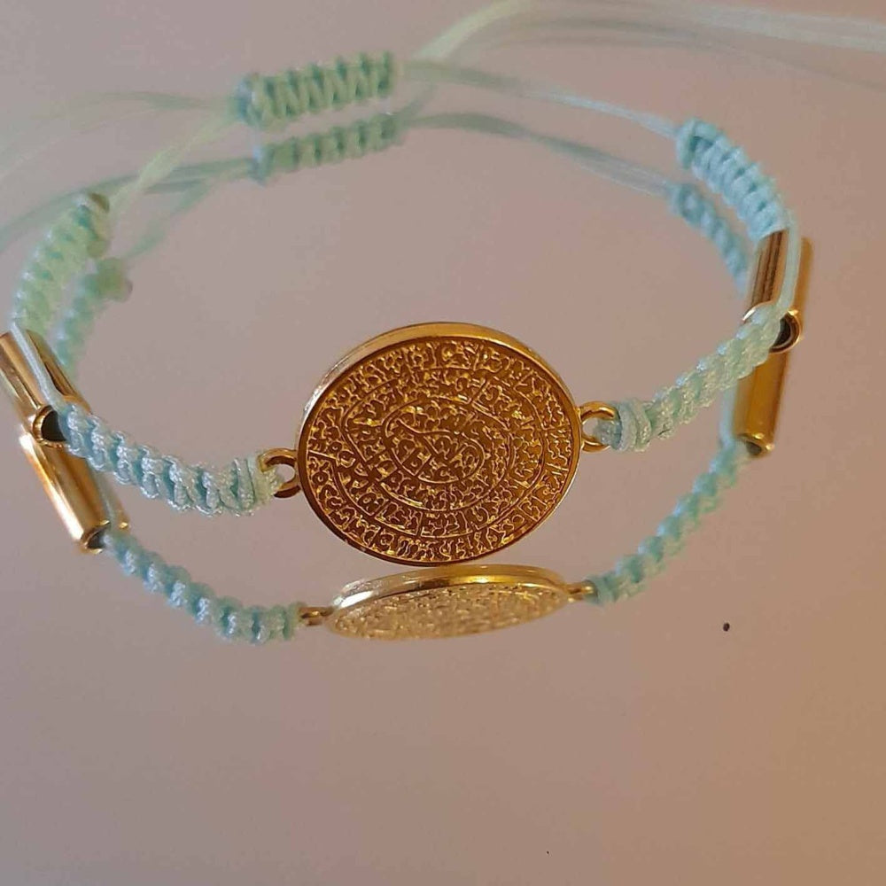 Phaistos Disc Turquoise Bracelet