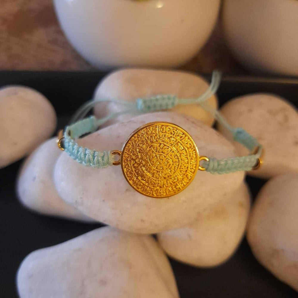 Phaistos Disc Turquoise Bracelet